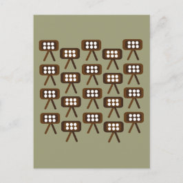 Postal Televisión Moderna De Mediados Del Siglo