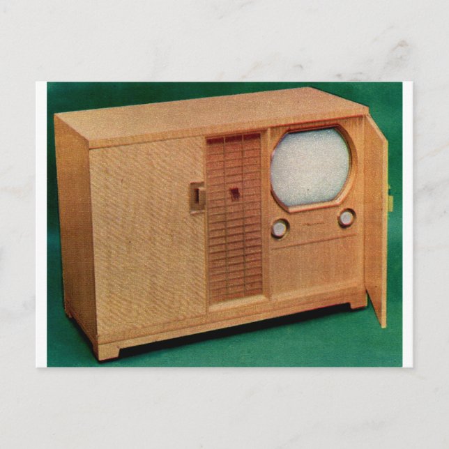 Postal televisor de pantalla plana de 1951, número 2 de l (Anverso)