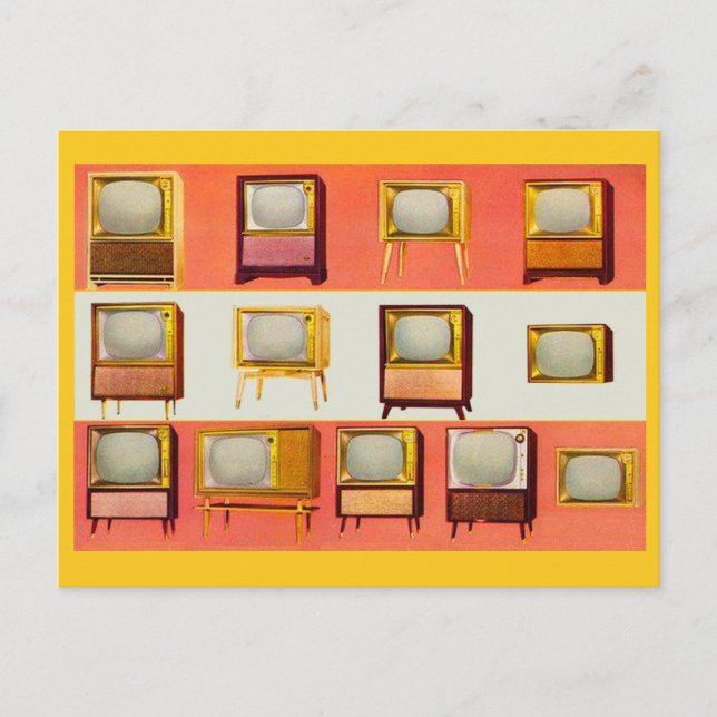 Postal Televisores de 1956 (Anverso)