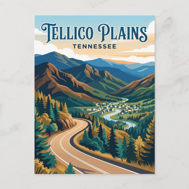 Postal Tellico Plains EE. UU. (Anverso)