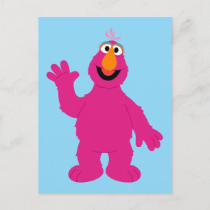 Postal Telly Monster de Barrio Sésamo