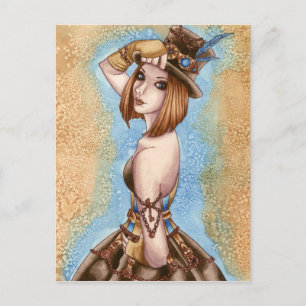 Postal Telsa - Postcard Steampunk