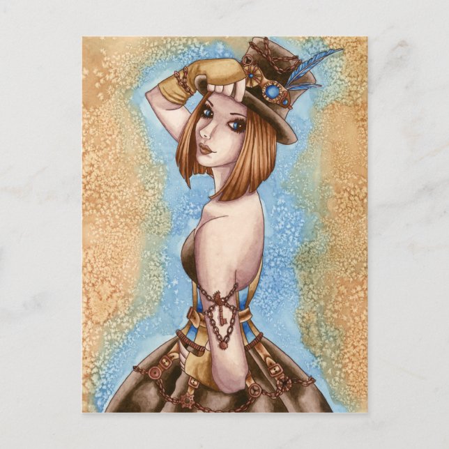 Postal Telsa - Postcard Steampunk (Anverso)