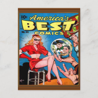 Postal Tema 25 Mejor Superhéroe Comic América