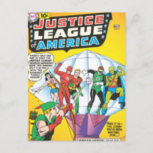 Postal Tema 4 de la Liga de Justicia de Estados Unidos - 