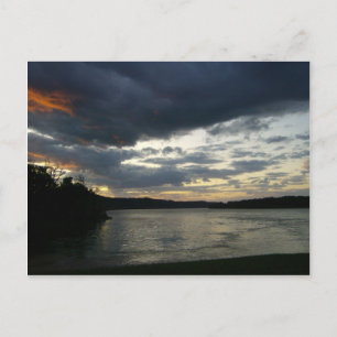 Postal Tema de amanecer en el valle del río Ohio