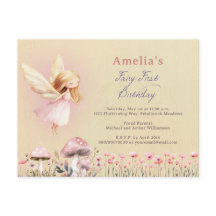 Tema de Hada por Primera Vez Fiesta de Cumpleaños 