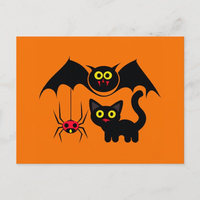 Postal Tema de Halloween (Anverso)