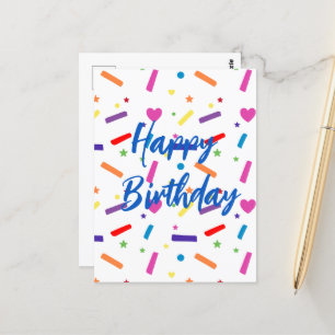 Postal Tema de la fiesta de cumpleaños de Sweet One Sprin