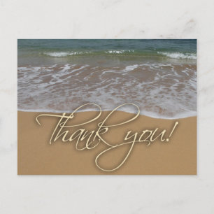 Postal Tema de la playa Gracias