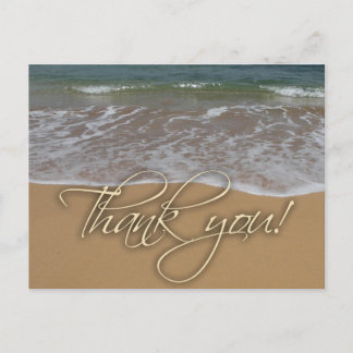 Postal Tema de la playa Gracias