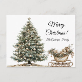 Postal Tema de los Navidades coloridos modernos