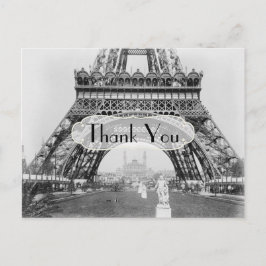 Postal Tema de París Gracias