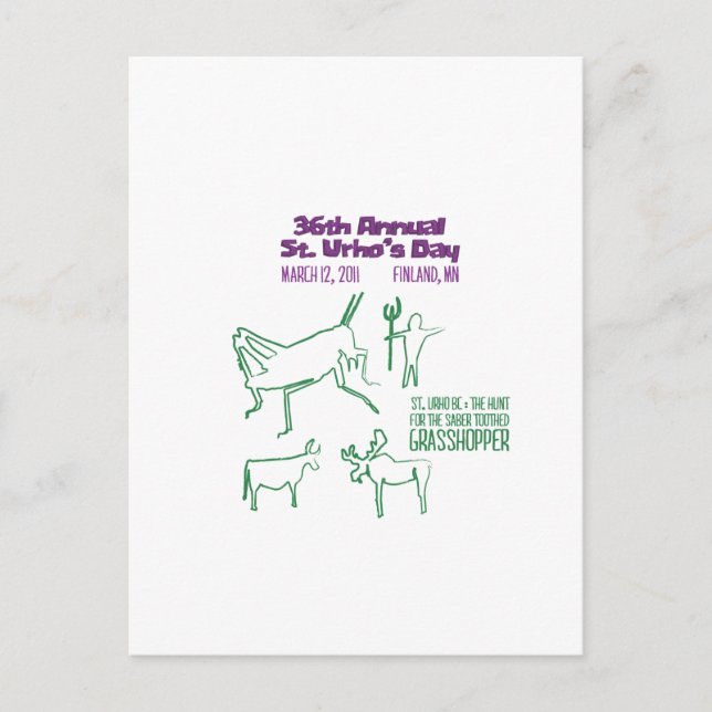 Postal Tema de St. Urho 2011 (Anverso)