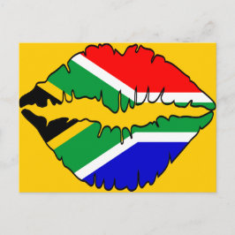 Postal Tema del beso sudafricano