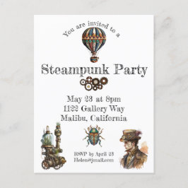 Postal Tema del Steampunk