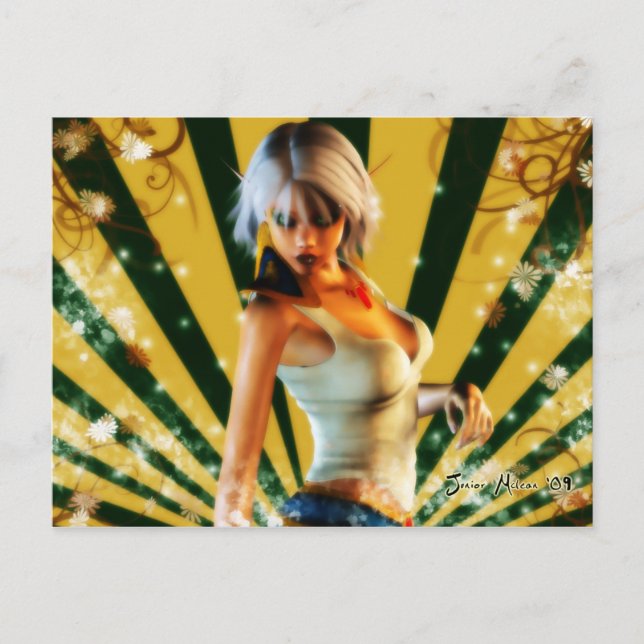 Postal Tema modelo Elfin de la estación (Anverso)