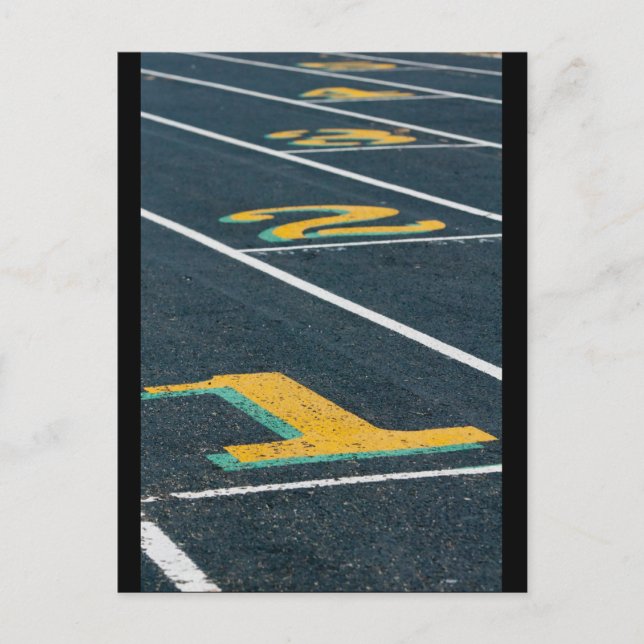 Postal temas de atletismo (Anverso)