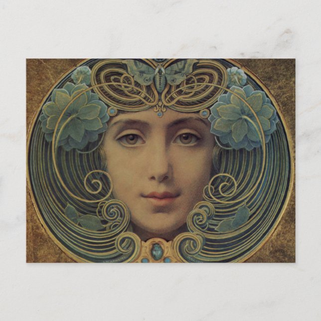 Postal Temas sobre la razón de oro (Anverso)