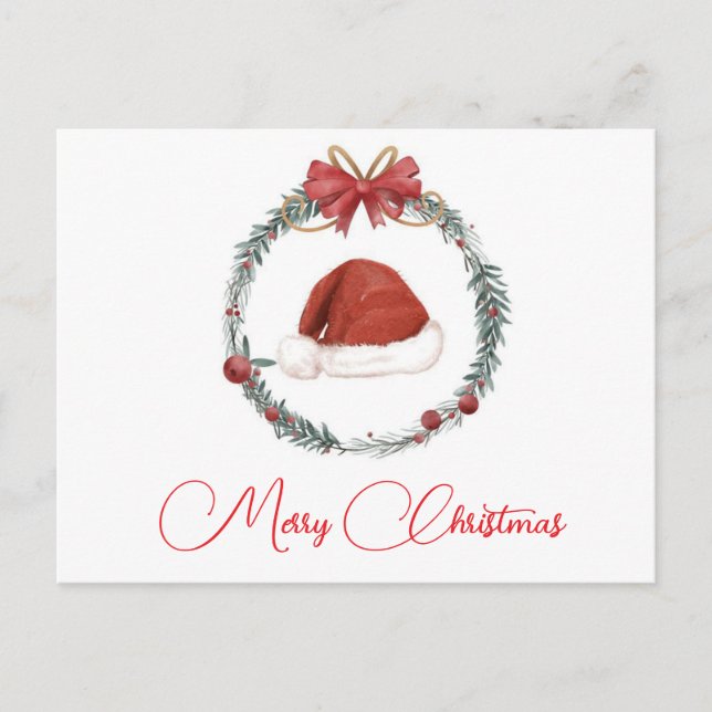 Postal temática de Navidades festivos (Anverso)