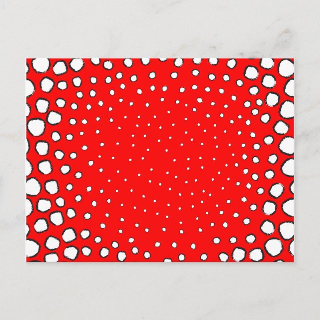 Postal temática de pájaro faisán rojo (Anverso)