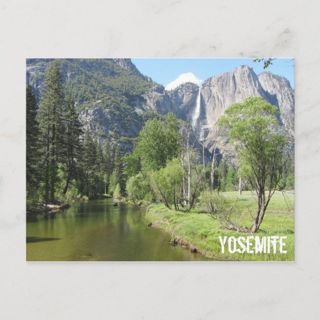 Postal temática del Parque Nacional Yosemite (Anverso)