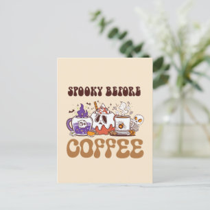 Postal Tembloroso antes del café - Funny Fantasma Café Br