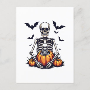 Postal Tembloroso embarazo precoz en Halloween