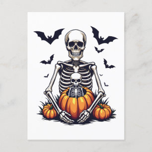 Postal Tembloroso embarazo precoz en Halloween