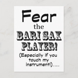 Postal Temer Al Bari Sax Player