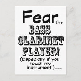 Postal Temer Al Jugador Clarinet Bass