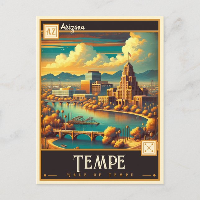 Postal Tempe, Arizona | Vintage (Anverso)