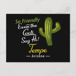 Postal Tempe Cactus Funny Retro