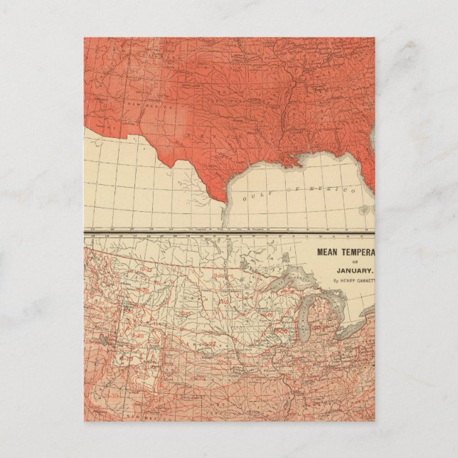 Postal Temperatura media (Anverso)