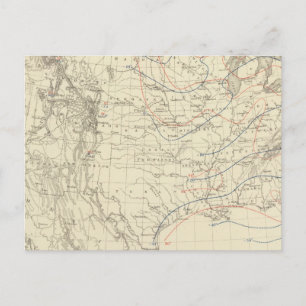 Postal Temperatura media de EE.UU.