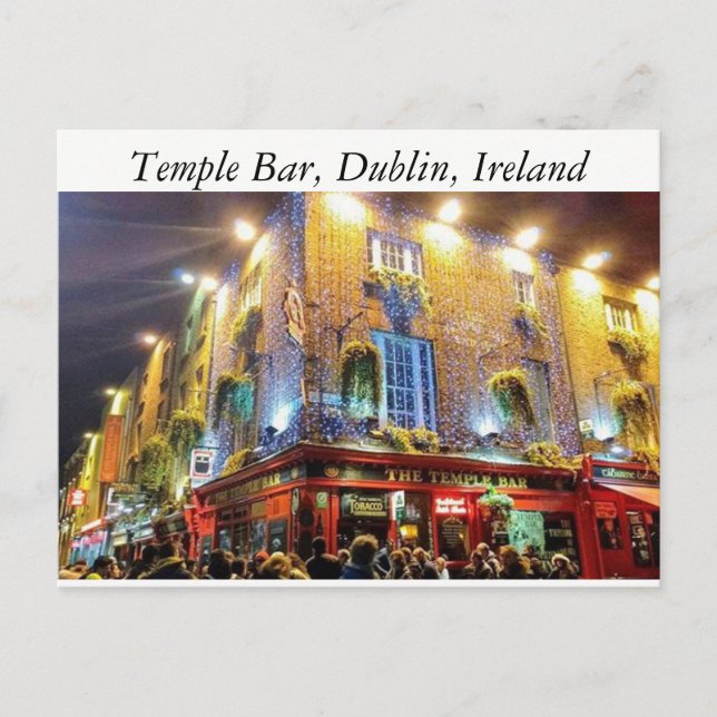 Postal Temple Bar, Dublín, Irlanda (Anverso)