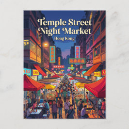 Postal Temple Street Night Market Hong Kong