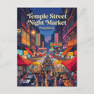 Postal Temple Street Night Market Hong Kong