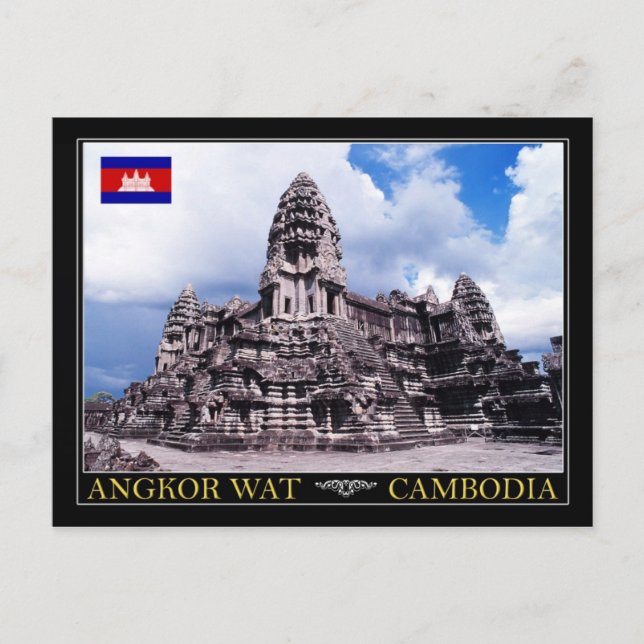 Postal Templo Angkor Wat, Camboya (Anverso)