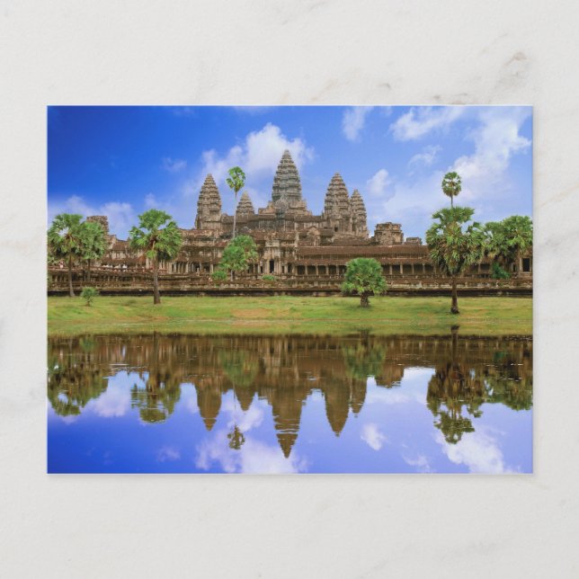 Postal Templo Angkor Wat | Kampuchea, Camboya (Anverso)