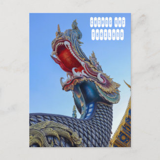 Postal Templo azul en Chiang Rai Tailandia