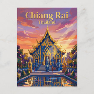 Postal Templo Azul Tailandia