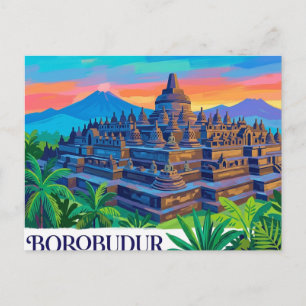 Postal Templo Borobudur Indonesia