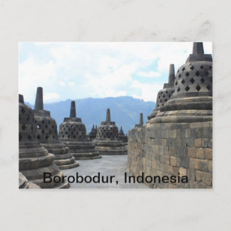 Postal Templo Budista Borobodur, Indonesia