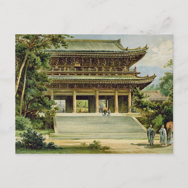 Postal Templo budista en Kioto, Japón (Anverso)