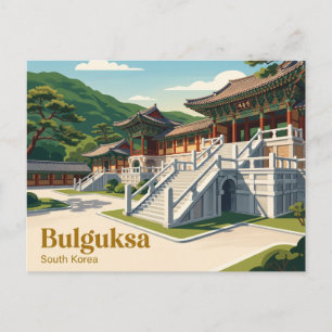Postal Templo Bulguksa Corea del Sur
