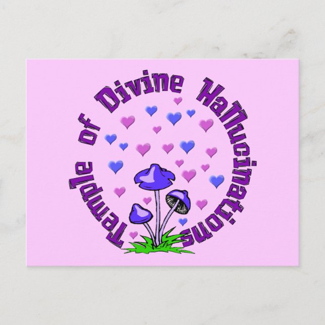 Postal Templo de alucinación divino (Anverso)