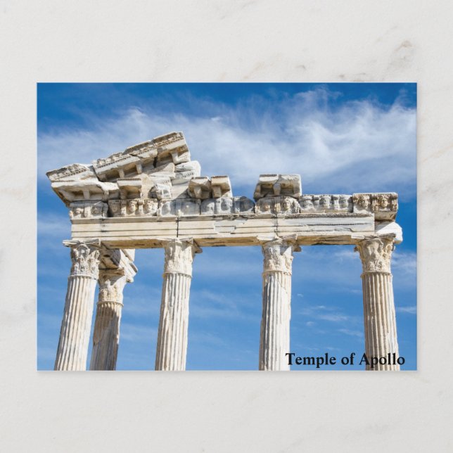Postal Templo de Apolo (Anverso)