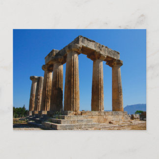 Postal Templo de Apolo, Corinto, Grecia