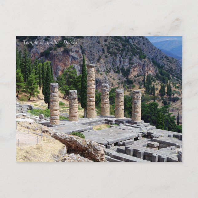 Postal Templo de Apolo - Delfos (Anverso)